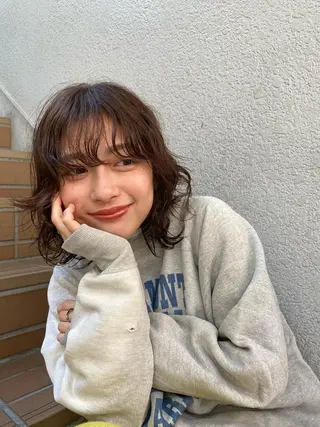 ミディアム カラー 🟩白髪ぼかし/ボブ /ショートヘア/大司のヘアスタイル