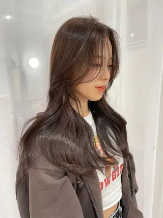 ロング 韓国ヘア🕊村上 ののこ🕊のヘアスタイル