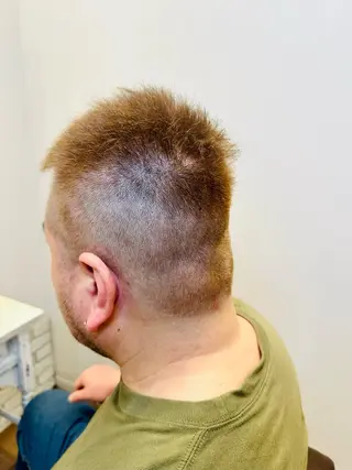 ショート カラー メンズ BANDE 水崎 悟のヘアスタイル