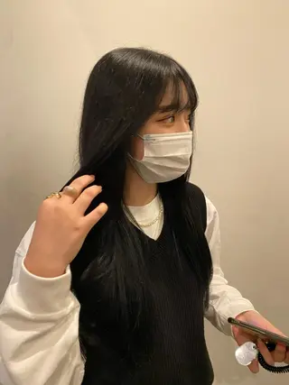 ミディアム 無料カットモデル 丸川英心のヘアスタイル