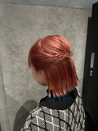 カラー レイヤー/透けカラー アレンジ/篠崎渚彩のヘアスタイル