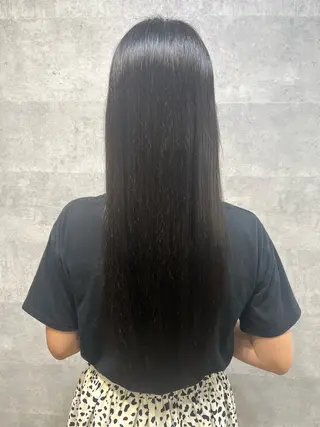 ロング カラー 紫音 cutwells郡山のヘアスタイル