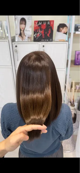 ロング 中顔面短縮 顔まわり新田大翔のヘアスタイル