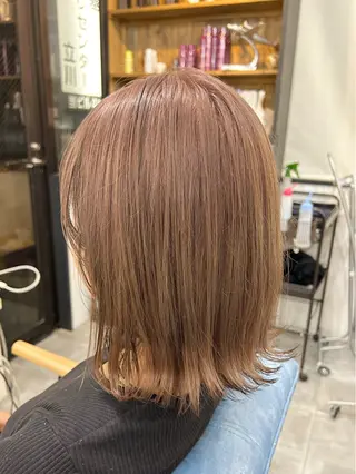 ミディアム カラー 顔まわりカット/ボブ /🧁とーこ🧁のヘアスタイル