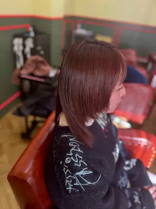 セミロング カラー 米倉 麻衣のヘアスタイル