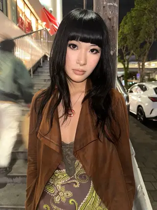 セミロング モードレイヤー/ボブ Rikuのヘアスタイル