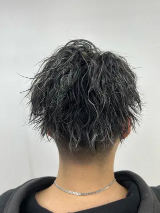 カラー メンズ ダブルスキルエクステ /羽エクステ白石宇由のヘアスタイル