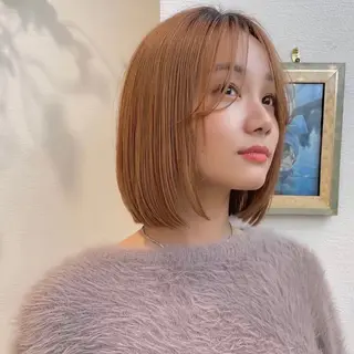 ショート カラー 縮毛矯正・似合わせ タナカ レイヤのヘアスタイル