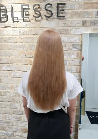 ロング カラー 和夢/メンズカット/ パーマ/ハイトーンのヘアスタイル