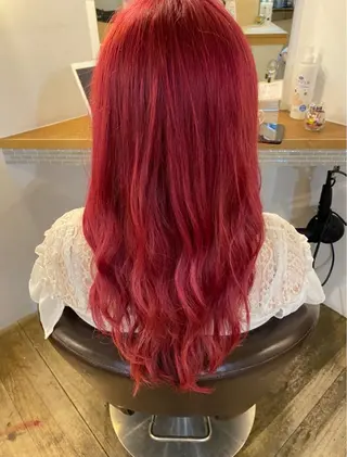 ロング カラー ヘアアレンジ 🐼加藤 佳穂🐾のヘアスタイル