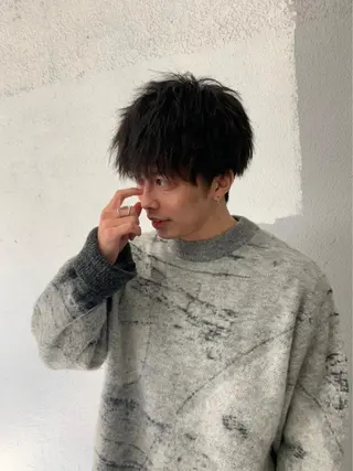 パーマ メンズ 鈴木 レナのヘアスタイル