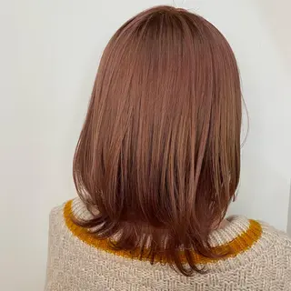ミディアム カラー 🪭risa 暖色/レイヤー🪭のヘアスタイル