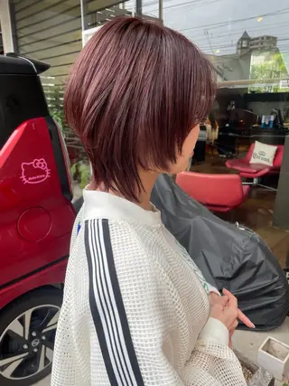 ミディアム カラー 日高 香織のヘアスタイル