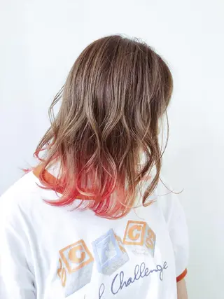 セミロング 寺山 靖晃のヘアスタイル