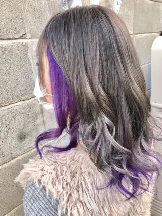 カラー ダブルスキルエクステ /羽エクステ白石宇由のヘアスタイル