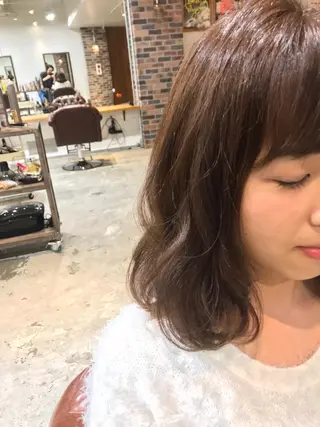 ミディアム カラー パーマ ヘアアレンジ メンズ キッズ Forest. -髪質改善-のヘアスタイル