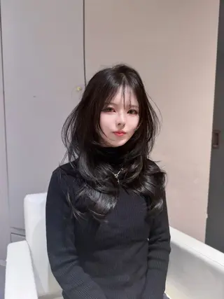 セミロング ひめな 🎀ワンホンヘアのヘアスタイル