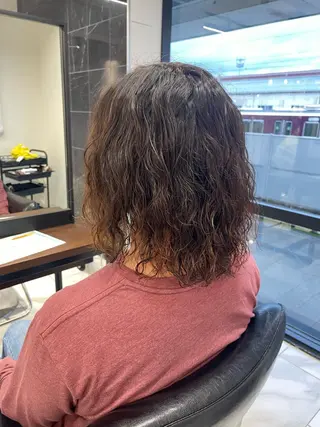 ロング パーマ メンズ 大阪美容師 井上智博のヘアスタイル