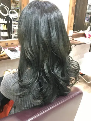 ミディアム カラー 松本 亮のヘアスタイル