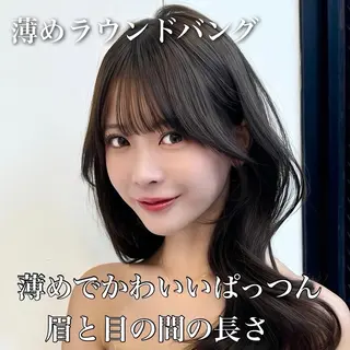 セミロング 映える顔まわり/前髪 特化 💗 ユキマのヘアスタイル