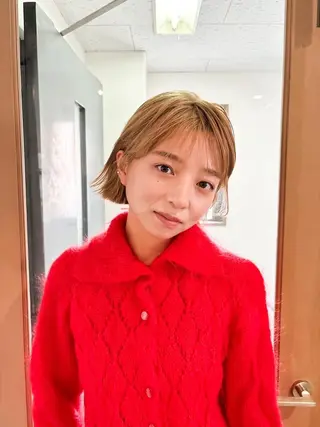 カラー ショート パーマ CEINE PATHのヘアスタイル