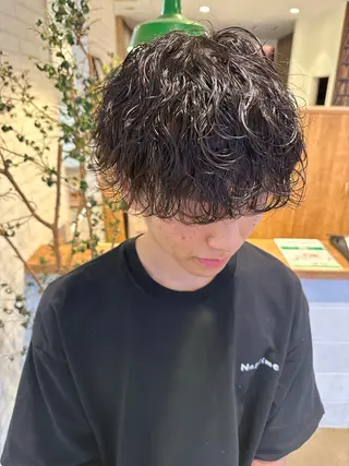 パーマ メンズ ❣️倉敷❣️美髪 カラー能登一成のヘアスタイル