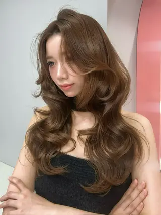 ロング カラー 原宿／ワンホンヘア SAAYA🖤のヘアスタイル