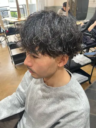 パーマ メンズ 地毛風縮毛矯正 /ニュアンス/はるたのヘアスタイル
