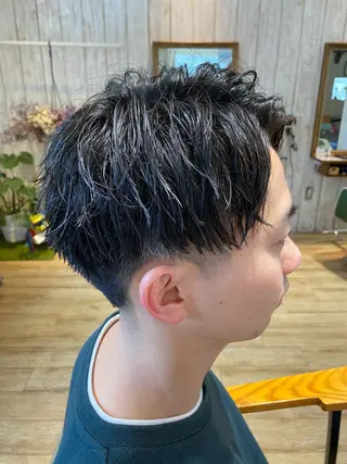 ショート パーマ 艶美髪マスター 店長✂︎YUKKEのヘアスタイル