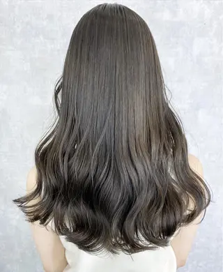 ロング カラー パーマ ヘアアレンジ メンズ キッズ ネイル マツエク・マツパ アイブロウ 韓国風×透明感カラー 髪質改善オタベシンヤのヘアスタイル