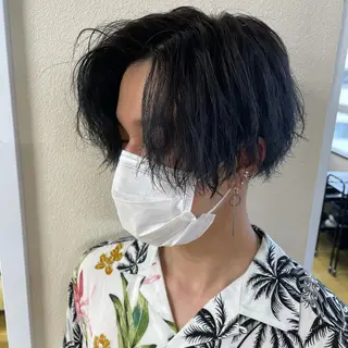 ショート カラー パーマ ヘアアレンジ 韓国ヘア指名率 No. 1小堀京介のヘアスタイル
