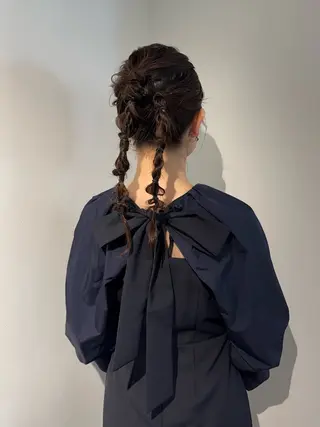 ロング カラー ヘアアレンジ mina 🌷のヘアスタイル