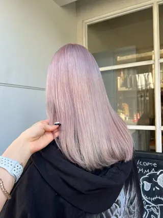 ロング カラー ワタナベ モカ🦢ダブルカラーのヘアスタイル