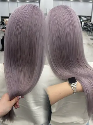 ロング カラー ヘアアレンジ 原宿ハイトーンカラー 🌼みるい🌼のヘアスタイル