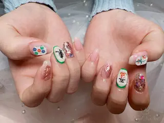 ミディアム カラー ネイル Nail NaNaのネイルデザイン