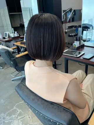 ミディアム 平栗 篤のヘアスタイル