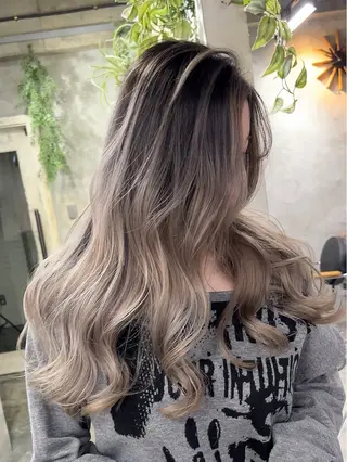 セミロング 【大人海外ヘア】✨️ 横山晃基のヘアスタイル