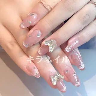 ネイル 🎀kira 長さだし💗モチ最高のネイルデザイン