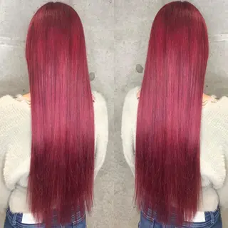 ロング カラーモデル募集中 美容室ハピスのヘアスタイル