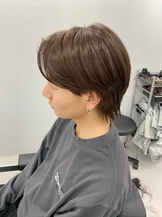 ショート カラー ヘアアレンジ メンズ フェードモデル限定 🔥高円寺Maiのヘアスタイル