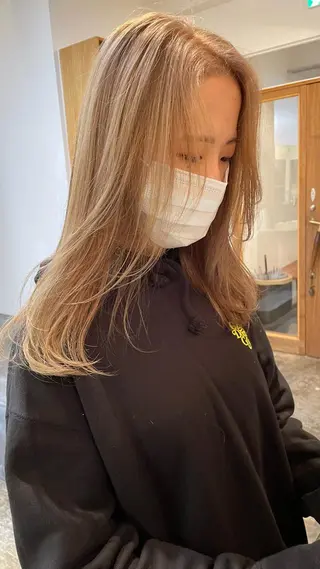 ロング カットモデル募集 長谷川のヘアスタイル