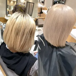 カラー 🌟透明感カラー× 小顔カット いっせいのヘアスタイル