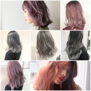 カラー 竹内啓太 ボブのヘアスタイル