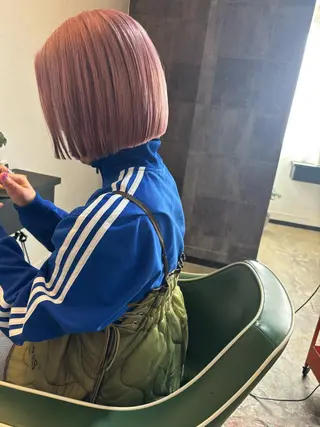 ショート カラー ヘアアレンジ 広島/ボブ/レイヤー 🌿‬wakabaのヘアスタイル