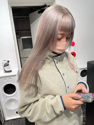 ロング カラー 🎀ミカ/レイヤー/ 韓国ヘア/原宿🎀のヘアスタイル