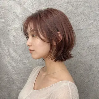 ショート 小島 咲音/艶カラー /レイヤー/縮毛矯正のヘアスタイル