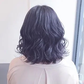 ミディアム カラー パーマ ヘアアレンジ 伊藤 華紀ᵕ̈*のヘアスタイル