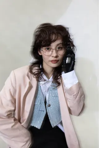 セミロング 🦋ブリーチなしダブ ルカラー🌈MEGUのヘアスタイル