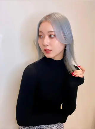 ミディアム 韓国風ハッシュカット 似合わせレイヤー池袋のヘアスタイル