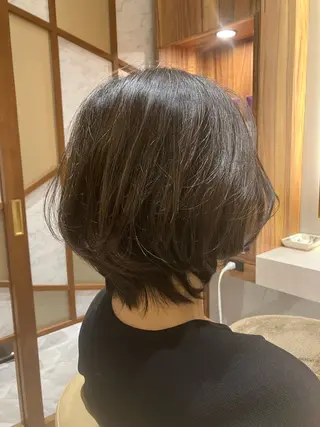 ショート 脱白髪染め/大人ハイ ライト/田中佑季のヘアスタイル